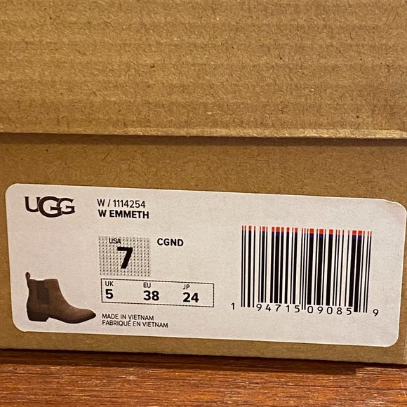 UGG W's Emmeth Chelsea Coffee Grounds Size: 7 NEW IN BOX!!! - Picture 7 of 7